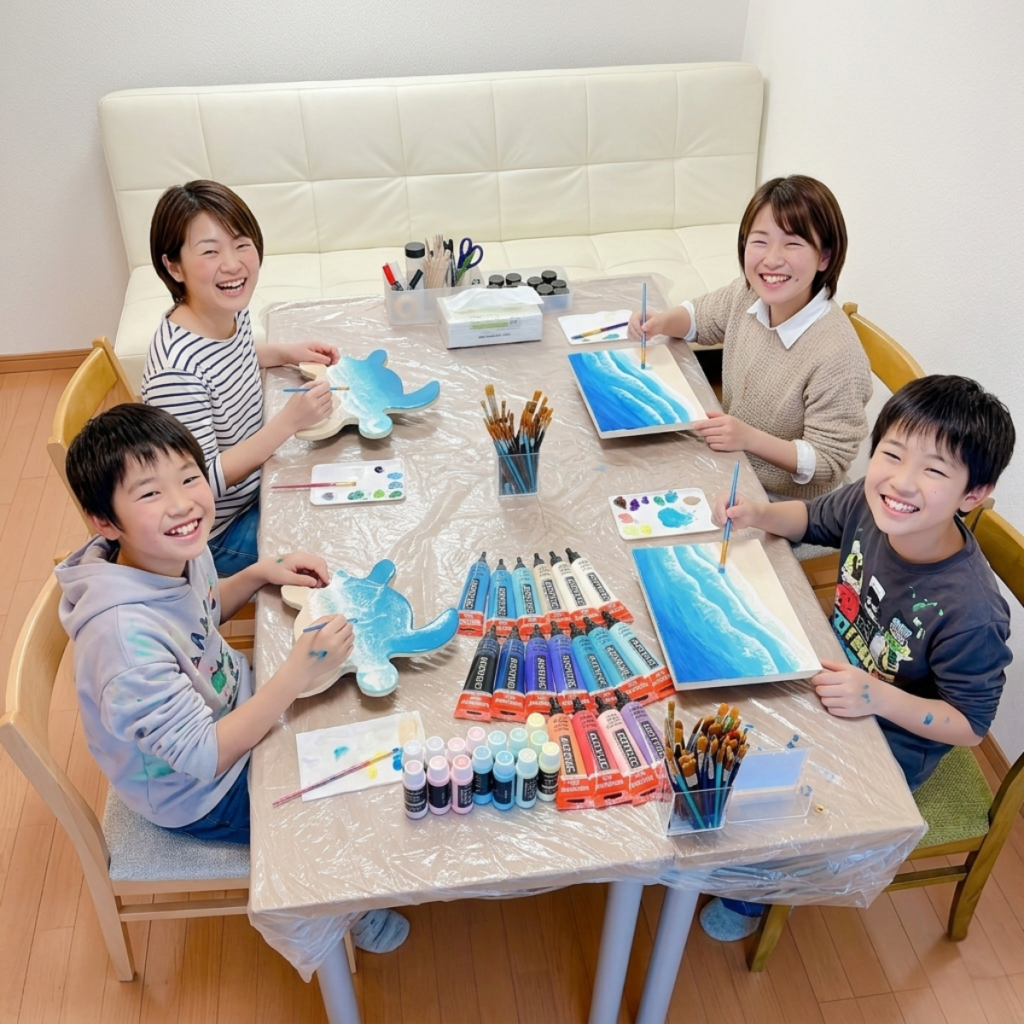 この夏、親子の「一緒に作った」を思い出にして欲しい海レジンアート