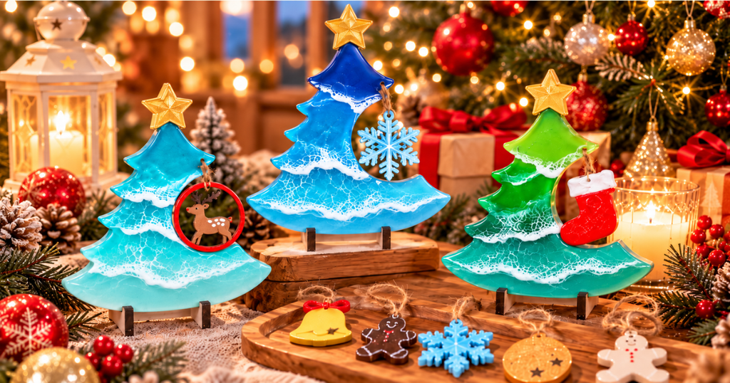 クリスマスツリーワークショップ作品例